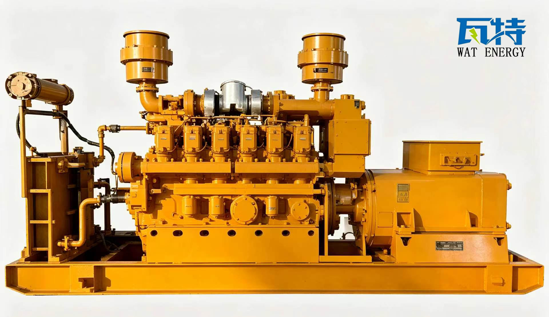 Lantan exhaust gas generator set